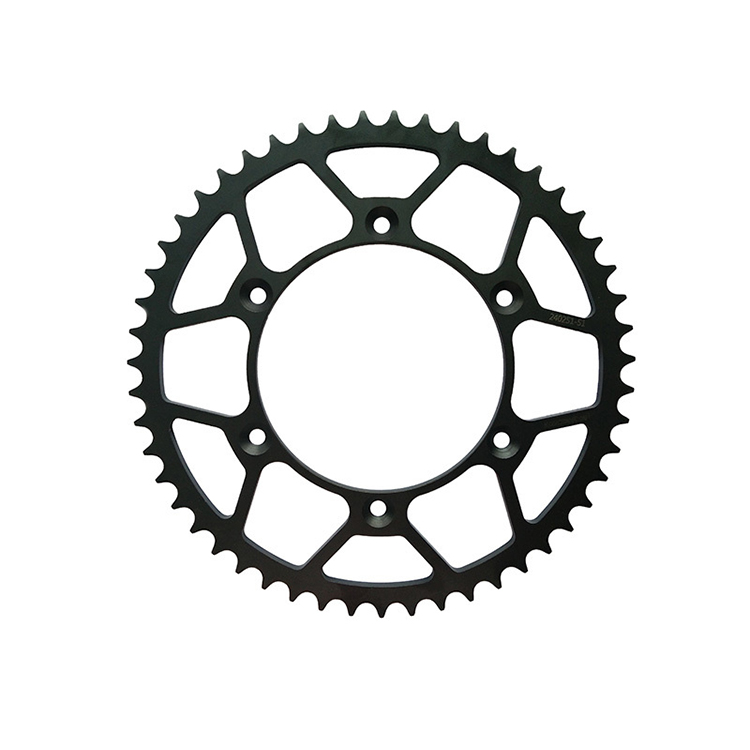 CNC-1045 steel rear sprocket - black electroplated